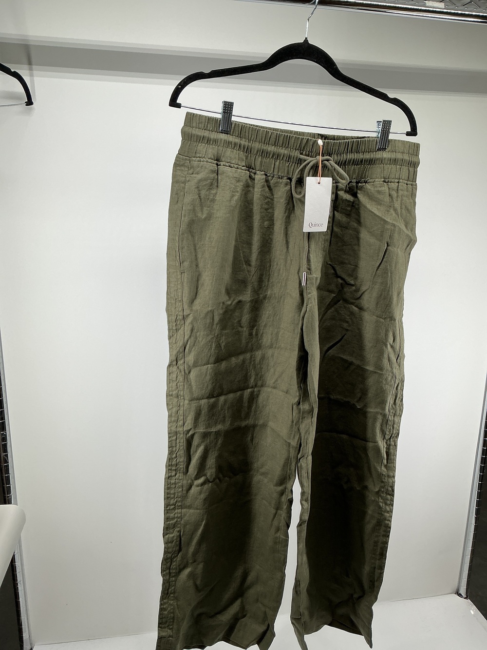 100% European Linen Wide Leg Pants - 30"